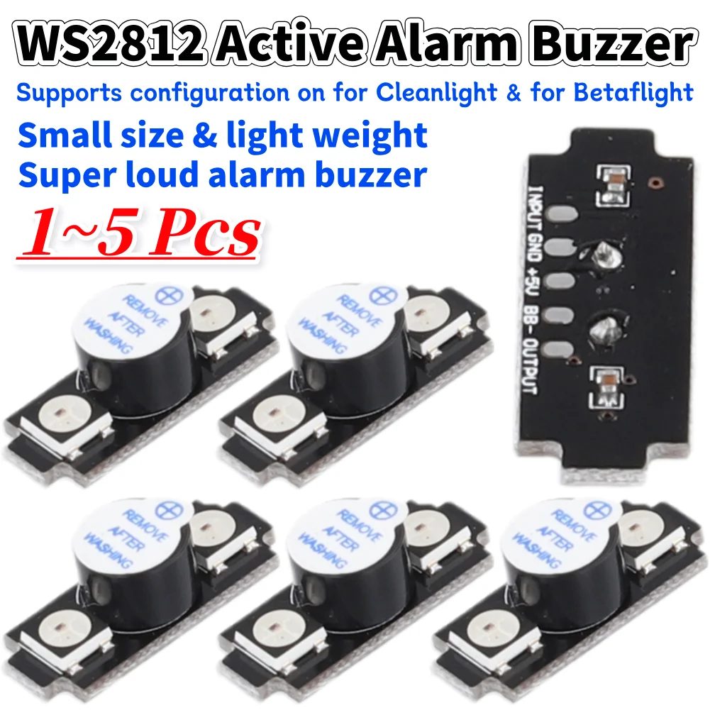 Drone Beacon Light - WS2812 Actieve Alarm Zoemer Kleurrijke RGB