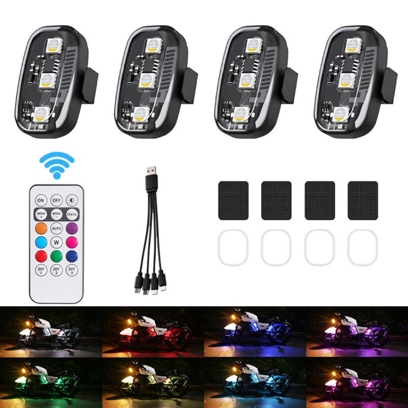 Drone motorfiets RGB LED knipp - Drone Beacon Light recensie en prijs